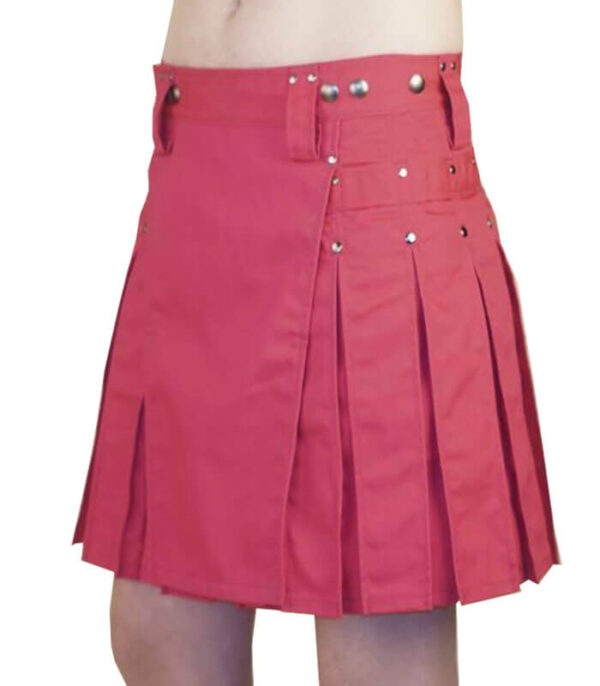 PINK MINI UTILITY KILT