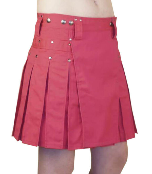 PINK MINI UTILITY KILT