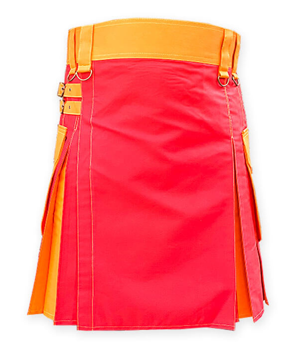 RED AND ORANGE UTILITY KILT1