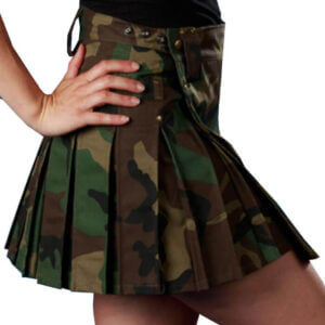 WOMEN CAMOUFLAGE KILT