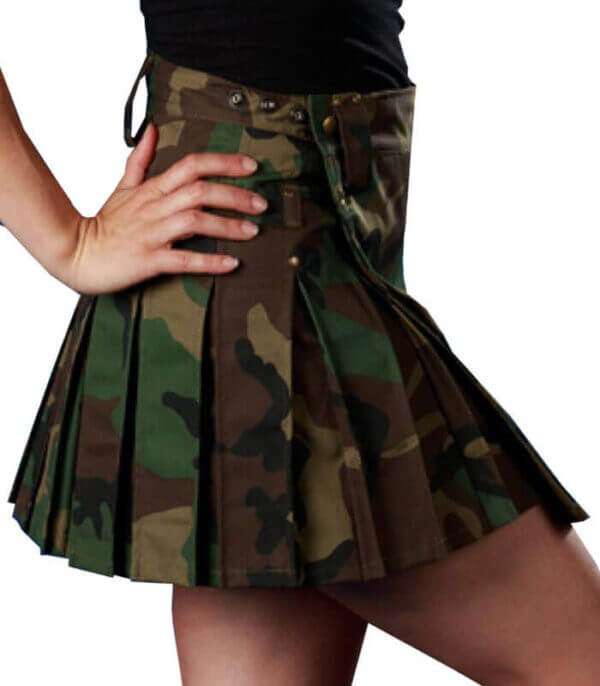 WOMEN CAMOUFLAGE KILT1