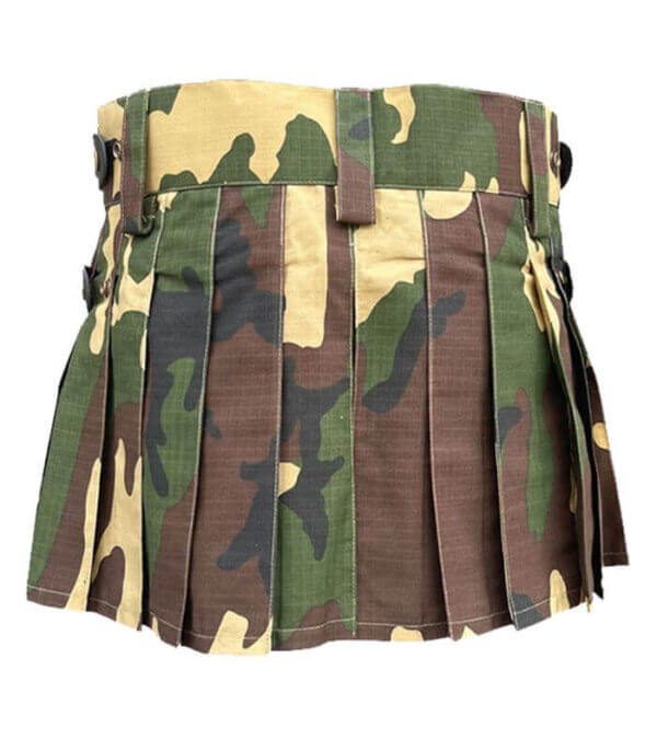 WOMEN WOODLAND CAMO MINI KILT