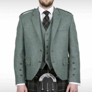 Have one to sell? Sell it yourself Lovat Green Crail Argyle Jacket With Waistcoat Wedding Kilt Jacket