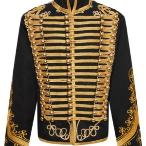 MEN'S ADAM LUXE MILITARY DRUMMER BLACK PARADE JACKET