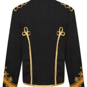 MEN'S ADAM LUXE MILITARY DRUMMER BLACK PARADE JACKET