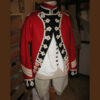 New Guard 1786 Swiss Red With Black Lapel Gold Braiding Wool Coat