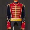 New Medieval Ballet Musical Soldier Military Jacket Navy Blue Wool Men