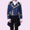 New Men Blue Colonial Hamilton Military Musical Cosplay Gothic Jacket