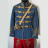 New Men Blue cavalry captain of the Austro-Hungarian Hussar Regiment Jacket