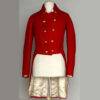 New Men's Red wool flannel tailcoat Officer Jacket