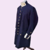 New Midshipman Revolutionary War Men’s Navy Blue Wool White Cuffs Coat