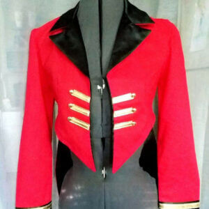 New Military wool Tail coat, Men's Red British uniform coat