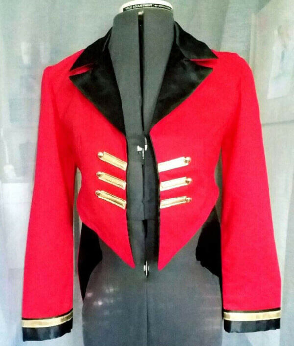 New Military wool Tail coat, Men’s Red British uniform coat