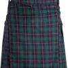 Mens Utility Kilt Scottish Traditional Highland Tartan Kilt Modern Utility Kilt