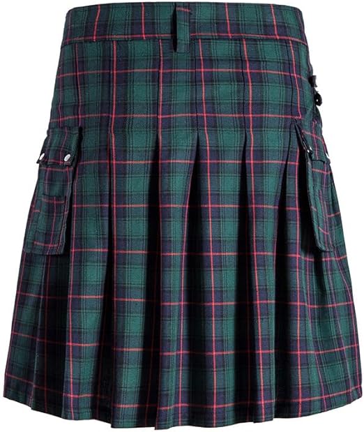 Mens Utility Kilt Scottish Traditional Highland Tartan Kilt Modern Utility Kilt