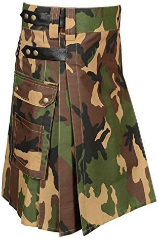 Scottish Camouflage Utility Kilt for Men