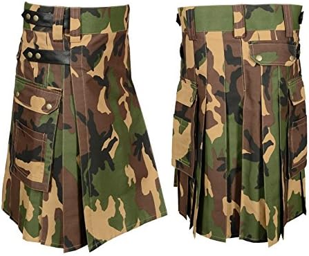 Scottish Camouflage Utility Kilt for Men