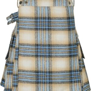 Mens Kilt Traditional Highland Scottish Tartan Utility Kilt