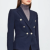 Tailored Button Military Blazer