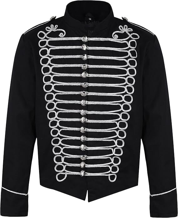 Steampunk Napoleon Military Drummer Parade Hussar Jacket