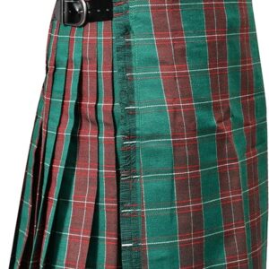 Traditional Tartan Kilt for Men I Polyviscose 8 Yard Scottish Mens Kilt